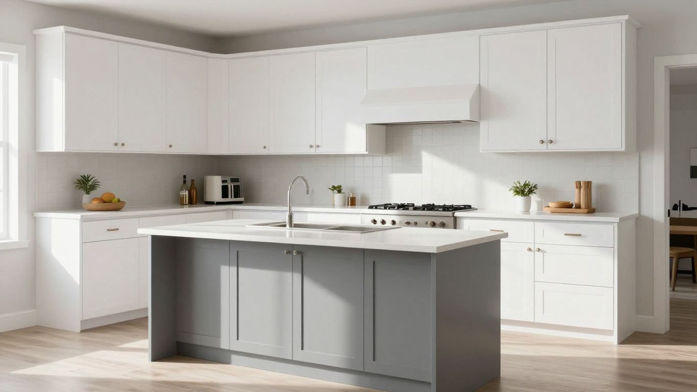 Orlando kitchen cabinets freshly painted white