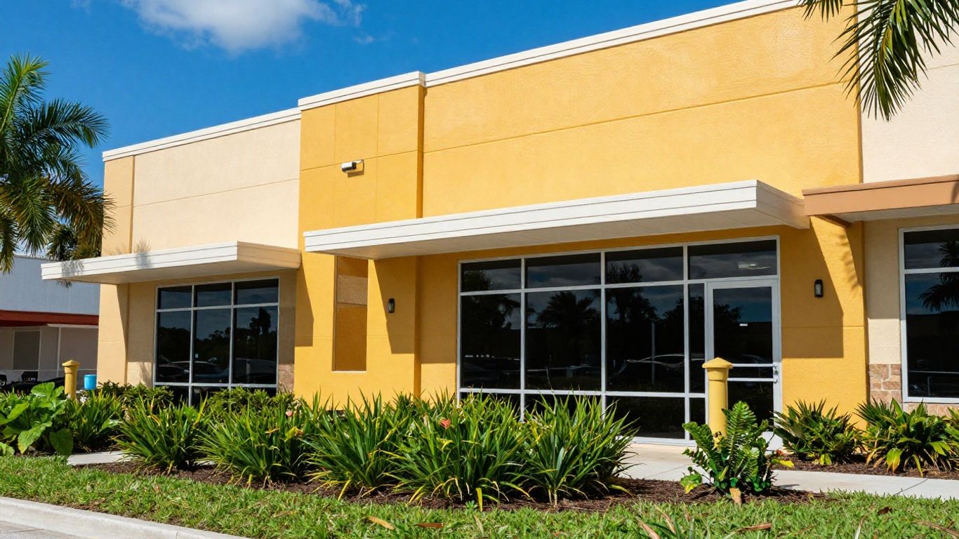 Professional commercial building painting in Orlando.