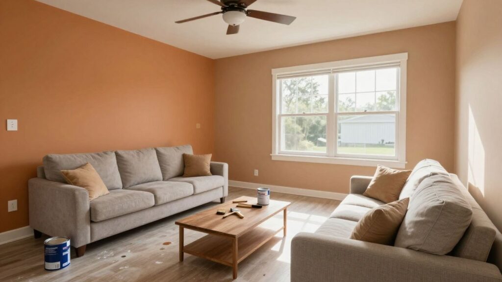 Orlando home interior with freshly painted walls.