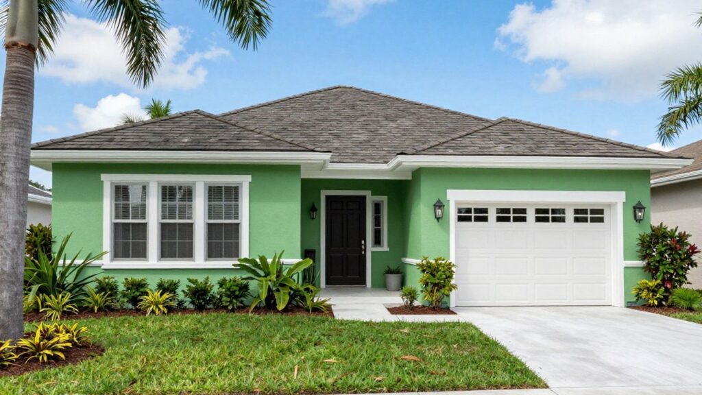 Orlando home exterior with fresh paint