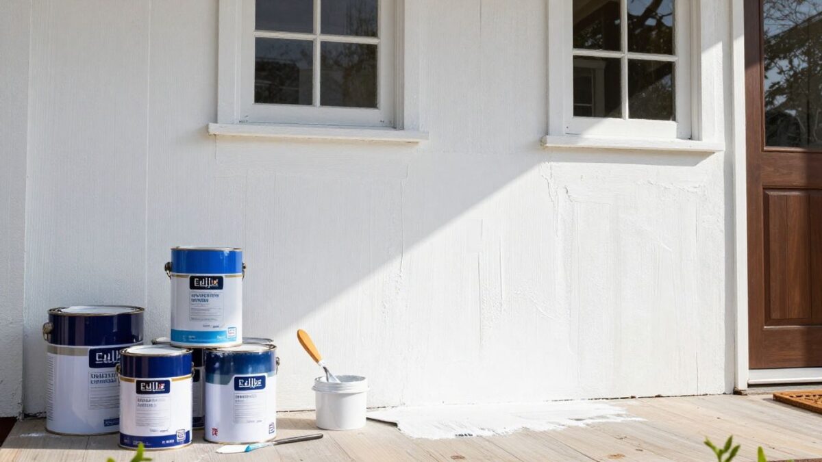 Orlando painter applying fresh paint to a home exterior.