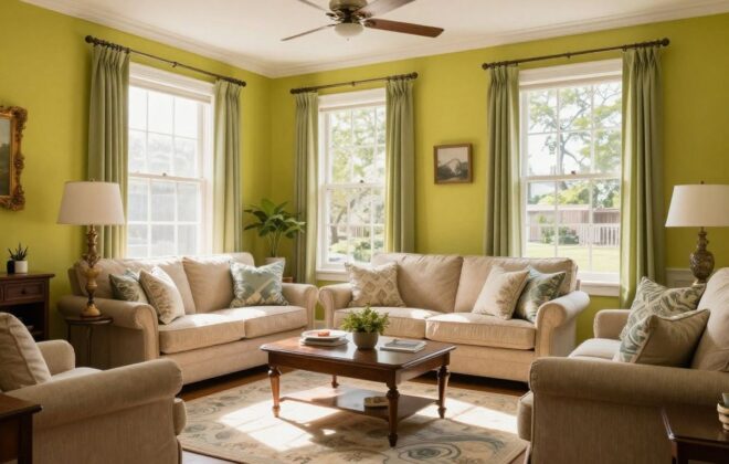 Orlando home interior with fresh paint