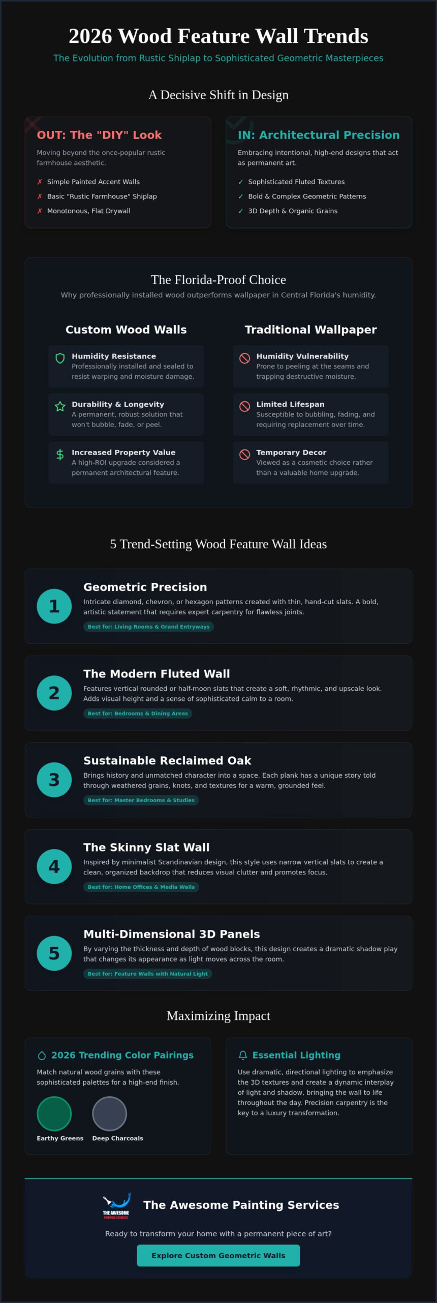 Wood Feature Wall Ideas: 2026 Trends for Central Florida Homes