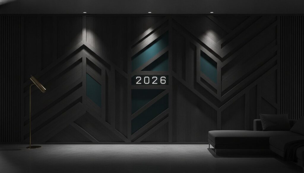 Modern Geometric Wall Design: 2026 Trends in Wood & Paint
