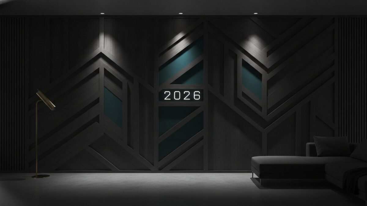 Modern Geometric Wall Design: 2026 Trends in Wood & Paint