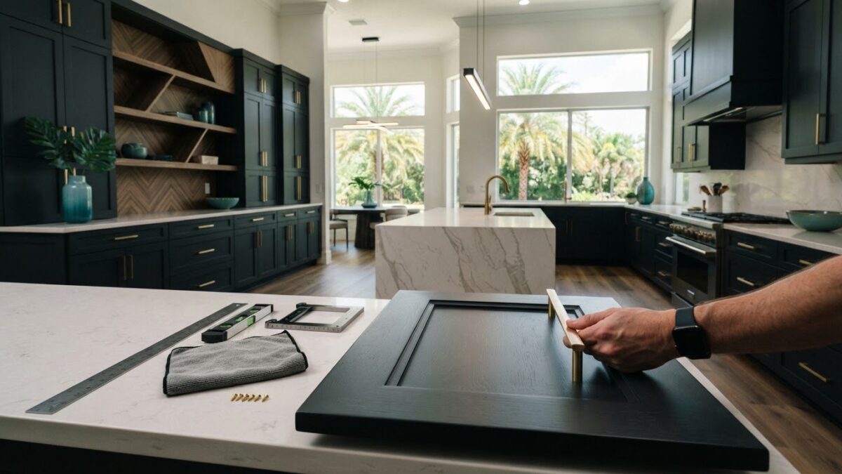 Kitchen Cabinet Refinishing in Kissimmee: Installing Hardware After Painting