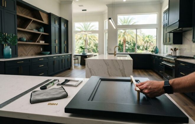 Kitchen Cabinet Refinishing in Kissimmee: Installing Hardware After Painting